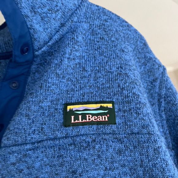 L.L.Bean Women's Plus 2XL Blue Fleece Pullover Sweater  Cozy Warm - Picture 7 of 9